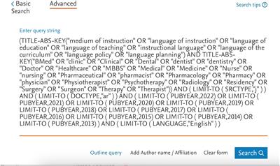 One decade of “English as a medium of instruction” (EMI) in healthcare education